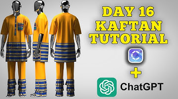 Day 16 Kaftan Design Tutorial with Clo3d and ChatGpt