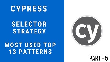 Cypress Tutorial for Beginners  Selector Strategy part 5