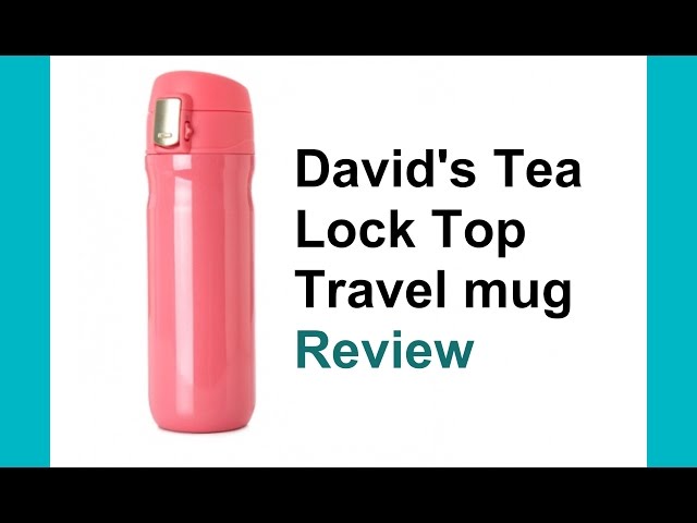 DAVIDsTEA Black Lock Top Travel Mug