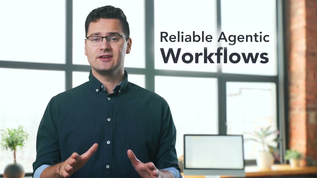 BizAutomation SaaS video with presenter and animated graphics