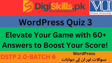 WordPress quiz 3 | Digiskills