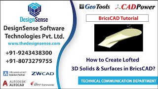 How to Create Lofted 3D Solids and Surfaces in BricsCAD | BricsCAD Tutorials | 3D Loft & Surface