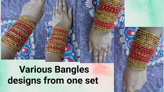 2minutes various bangles design set from one set #subscribe #viral #bangles #beautifulbangles#bridal