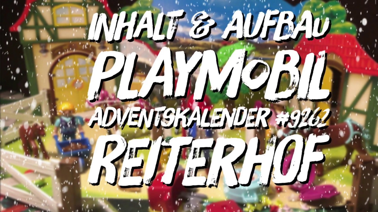 Playmobil Adventskalender #9262 Reiterhof - kompletter Inhalt & Aufbau