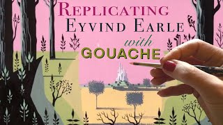 Replicating Eyvind Earle Concept Art For Disney's 1959 Sleeping Beauty: Gouache Tone and Colour Mix