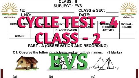 Cycle test 4 /class 2/evs/kv/kvs/2023 #ncert#cbse #kvexam #class2 #evs #cycletest #kvtest @KVS360