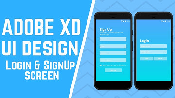 Login & SignUp User Interface | Adobe Xd App Design