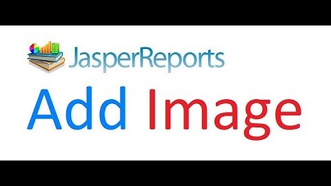 how to add image in jasper report