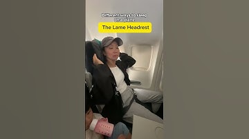 Ways to sleep on a plane