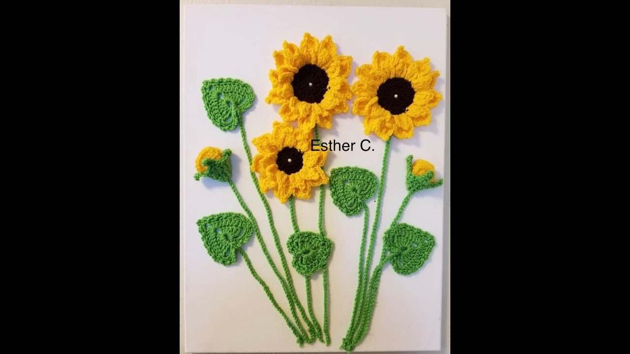 How to crochet a 🌻 sunflower 🌻 very easy and fast!!! - YouTube
