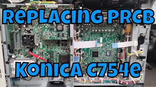 Replacing Printer Control Board on Konica Copier