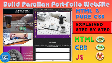 Build Parallax Port-folio WebSite. | HTML & Pure CSS | No JavaScript | Source Code