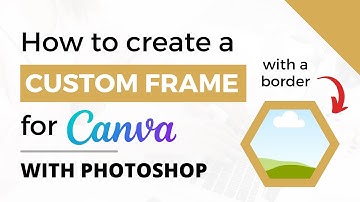 Create Custom Frame with a Border for Canva Using Photoshop