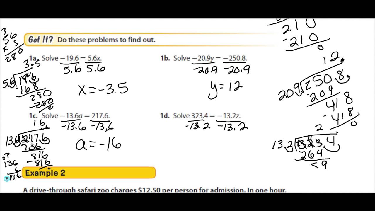 2.10 Solving Equations with Rational Coefficients - YouTube