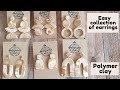 Easy geometric collection of  earrings * Polymer clay * DIY * Tutorial * Melagrana design