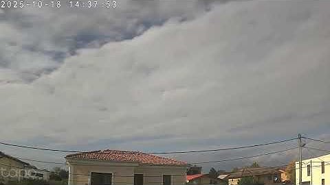 Weayher Dumbravita time lapse cloudy morning and mammatus clouds at afternoon 17C/11C 0.0mm