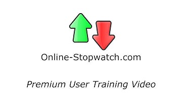 Online-Stopwatch.com Premium Training