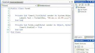 SV-Wecker (Visual Basic 2008 1-74) Teil 1 von 3