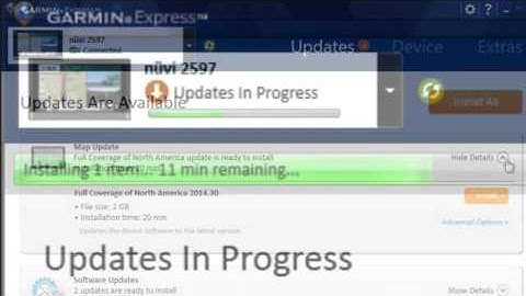 Update map on 40lm with Garmin Express