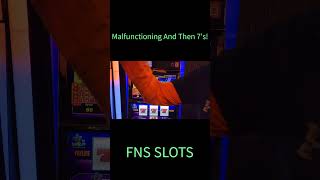 Malfunctioning And Then 7's! #casino #fnsslots #slotmachine #slots #gambling #trending #vgt