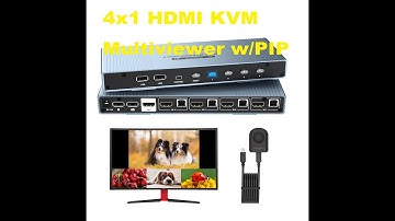 Newest HDMI KVM Multiviewer w/ PIP/POP mode in 2024