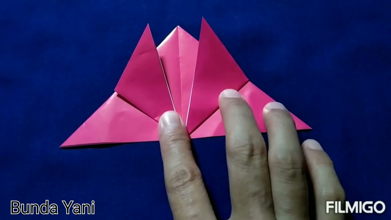 Cara membuat tutorial origami kupu kupu  TK PAUD YouTube