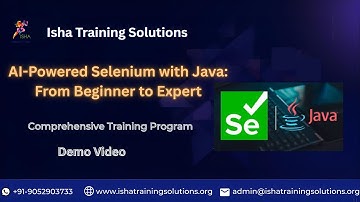 Selenium with Java Demo Video On 2nd Dec 2025.Call or WhatsApp us on +91-9052903733 to Enroll