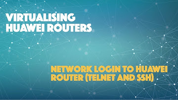 Network Login to Huawei router (Telnet and SSH)