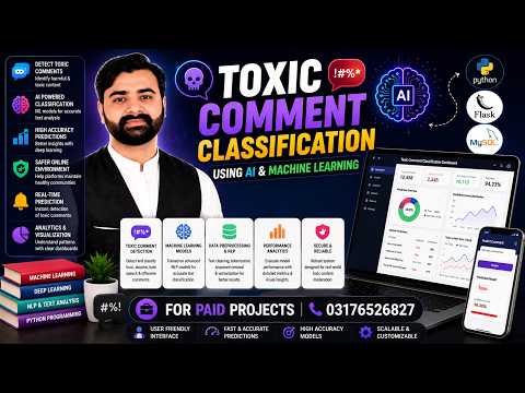 Toxic Comment Classification Using Python Flask Machine Learning | CS619 Complete Final Year Project