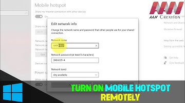 How to Enable or Disable Turn On Mobile Hotspot Remotely in Windows 10