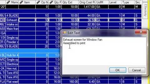 BOM Manager for Made2Manage Job BOM Editing