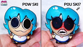 [FNF] Making Pow Ski & Pou.exe Sky Sculpture Timelapse [VS Ski Being Ski] - Friday Night Funkin' Mod