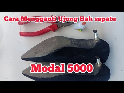 Cara Mengganti Ujung Hak Sepatu Vincci || Heel tip - high heels replacement