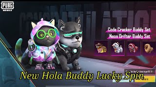 New Hola Buddy Lucky Spin | Code Cracker & Neon Drifter Buddy Set | Hola Buddy Crate Opening |8000UC