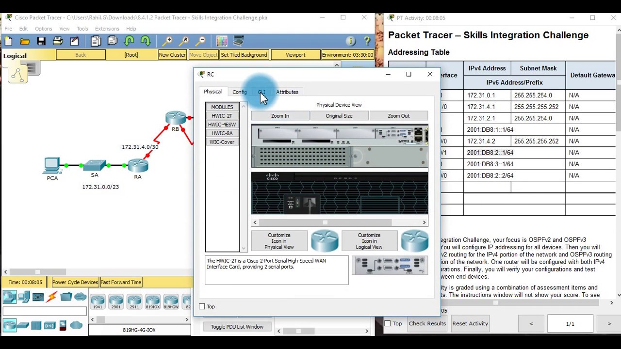 8.4.1.2 packet tracer