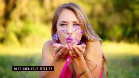 Glitch Parallax Slideshow AE Template / Energy Future Bass Royalty Free Music