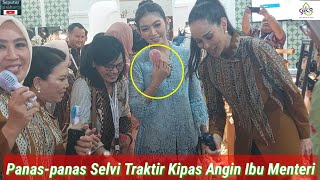 Ibu Wapres Selvi Malu2 Beli Kipas Mini Kepanasan, Ibu Menteri Jokowi Ikut Beli Pemeran UMKM Solo