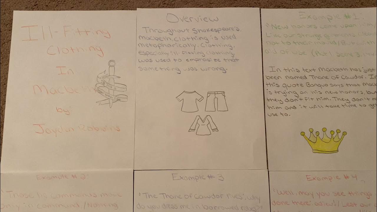 IllFitting Clothing in Macbeth by Jayden Robbins YouTube