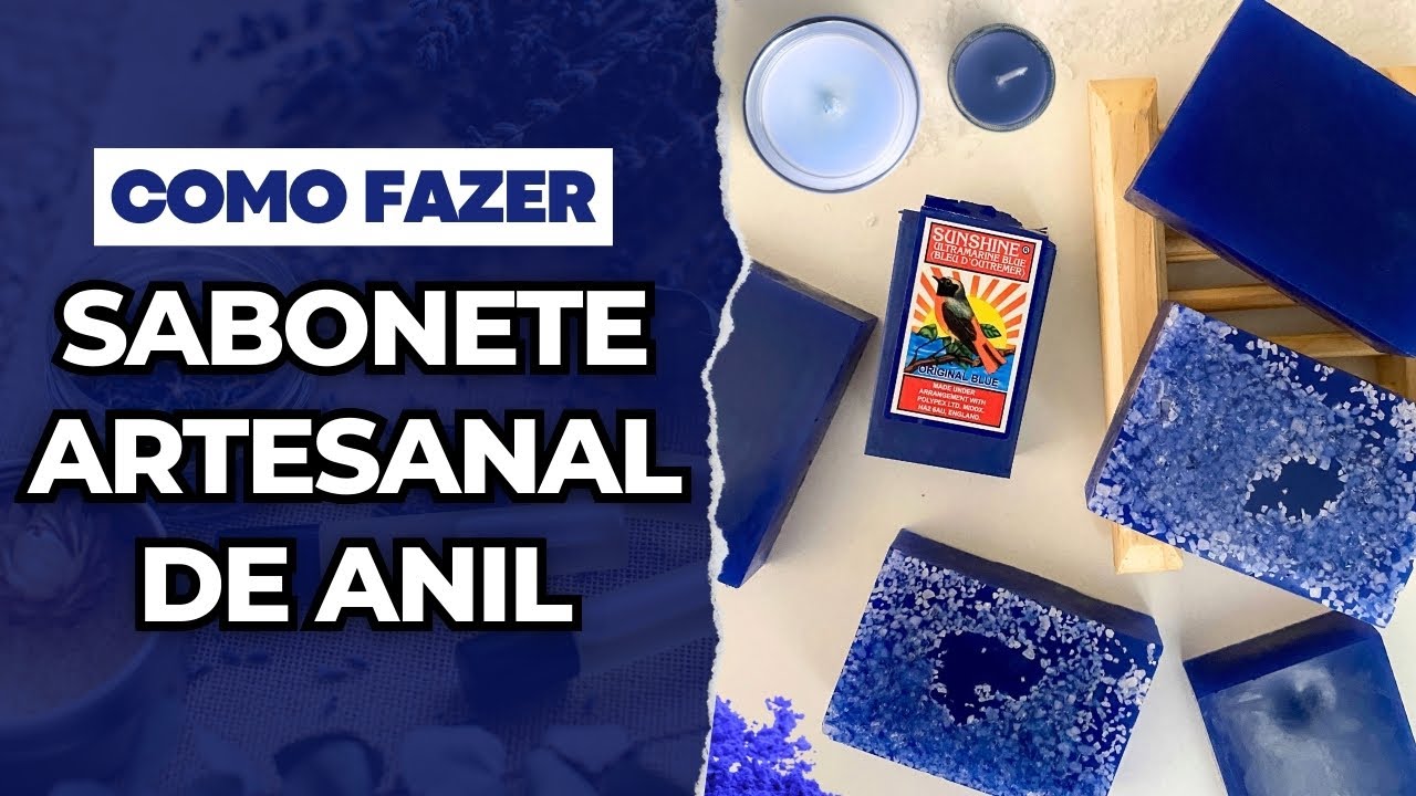SABONETE ARTESANAL de ANIL