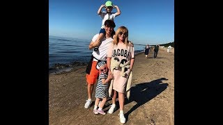 ♥Дети Аллы Пугачёвой и Максима Галкина. Юрмала. Семья на пляже.