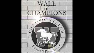 Western Mustangs Football Dr. Kevin Willits Wall of Champions