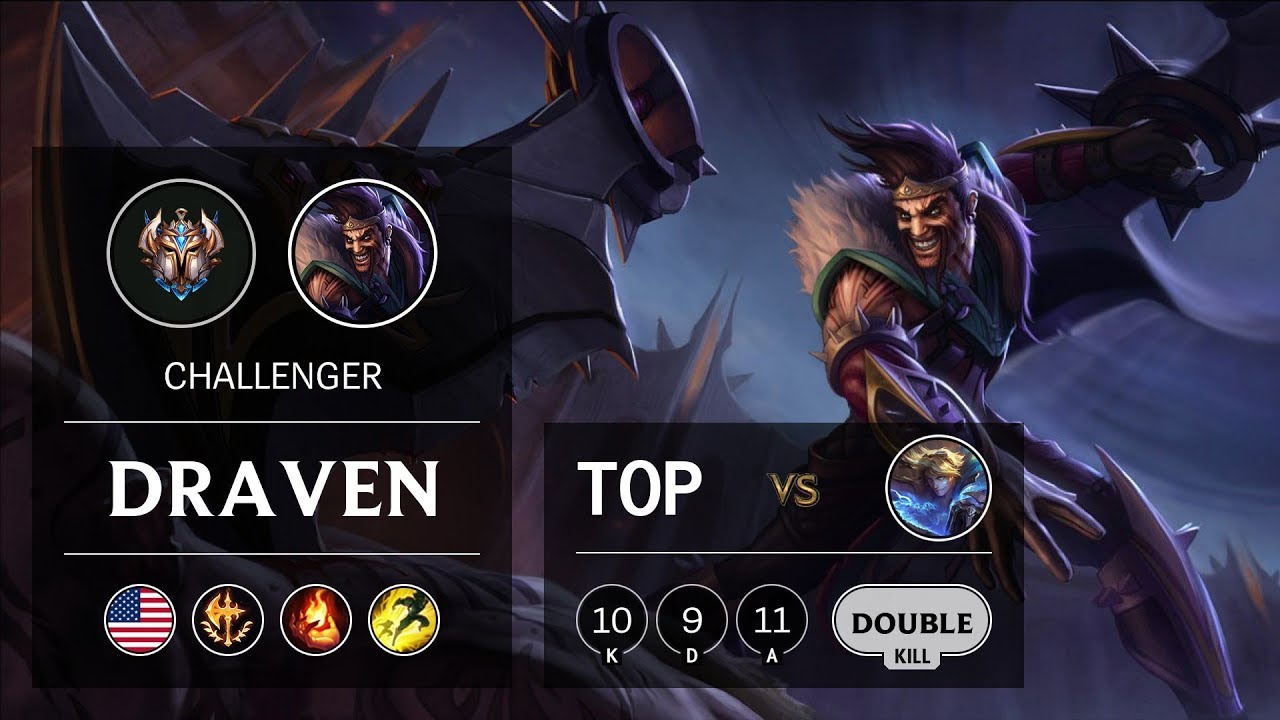 Draven Top vs Ezreal - NA Challenger Patch 10.2