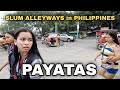 Unfiltered walk at slum in payatas quezon city metro manila philippines 4k 