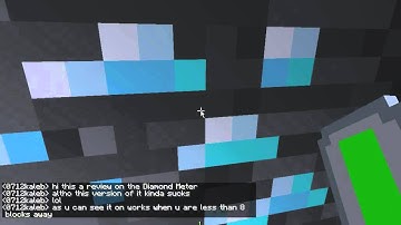 MineCraft - Diamond Meter Mod Review!