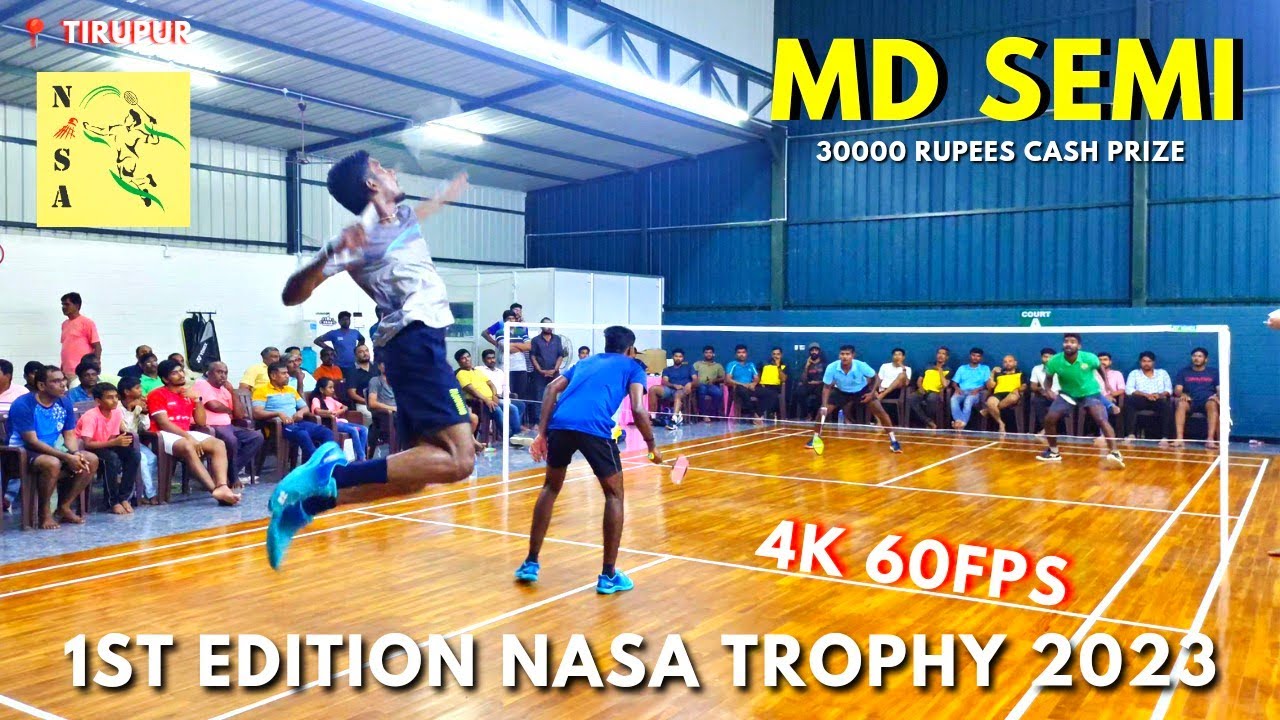 KALAIYARASAN/PURUSHOTH vs LOKESH/SURYA NASA BADMINTON TROPHY 2023