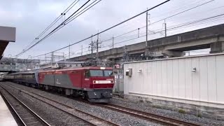 【VLOG】EH500-24 ＋The ROYAL EXPRESS 2100系甲種返却回送＠久喜駅