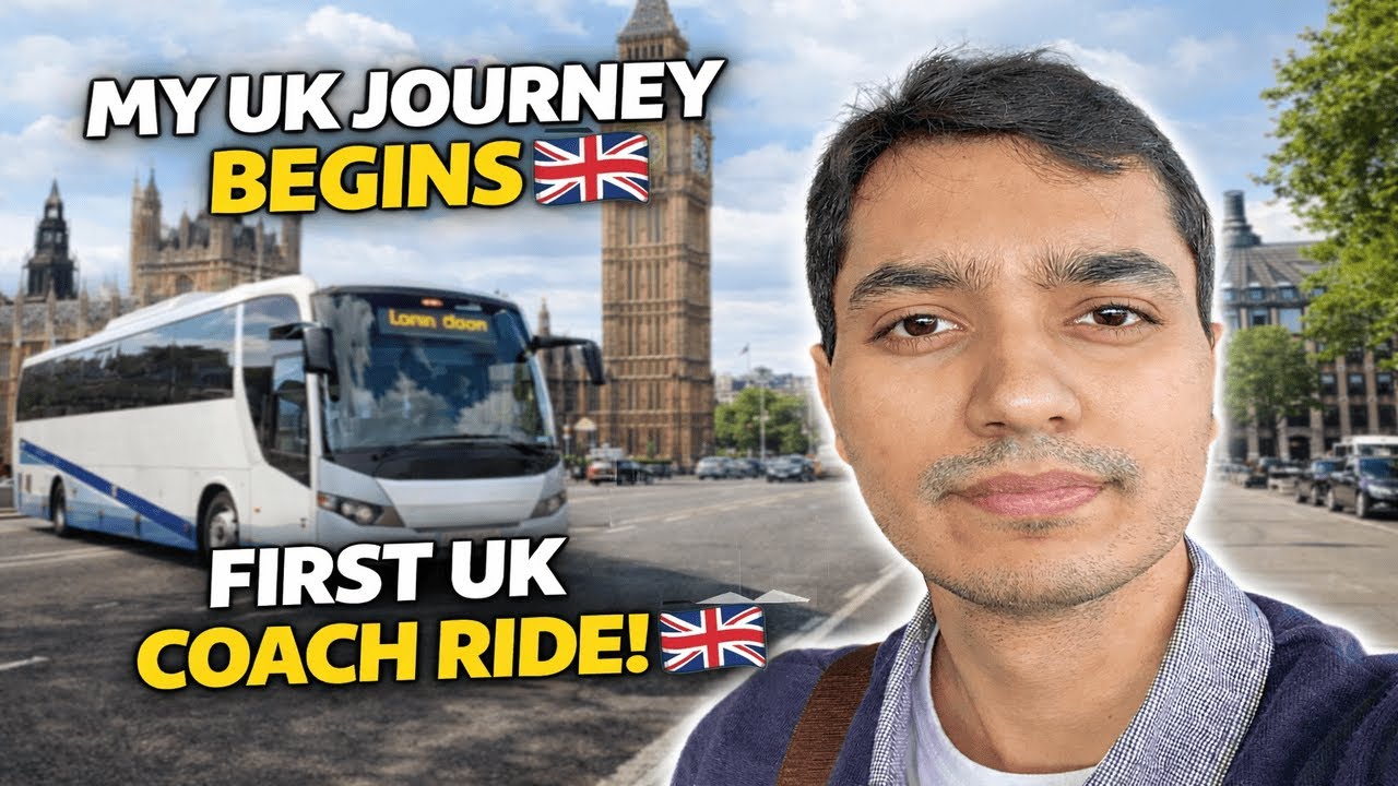 My First Coach Journey in the UK 🇬🇧🚌 Second Vlog