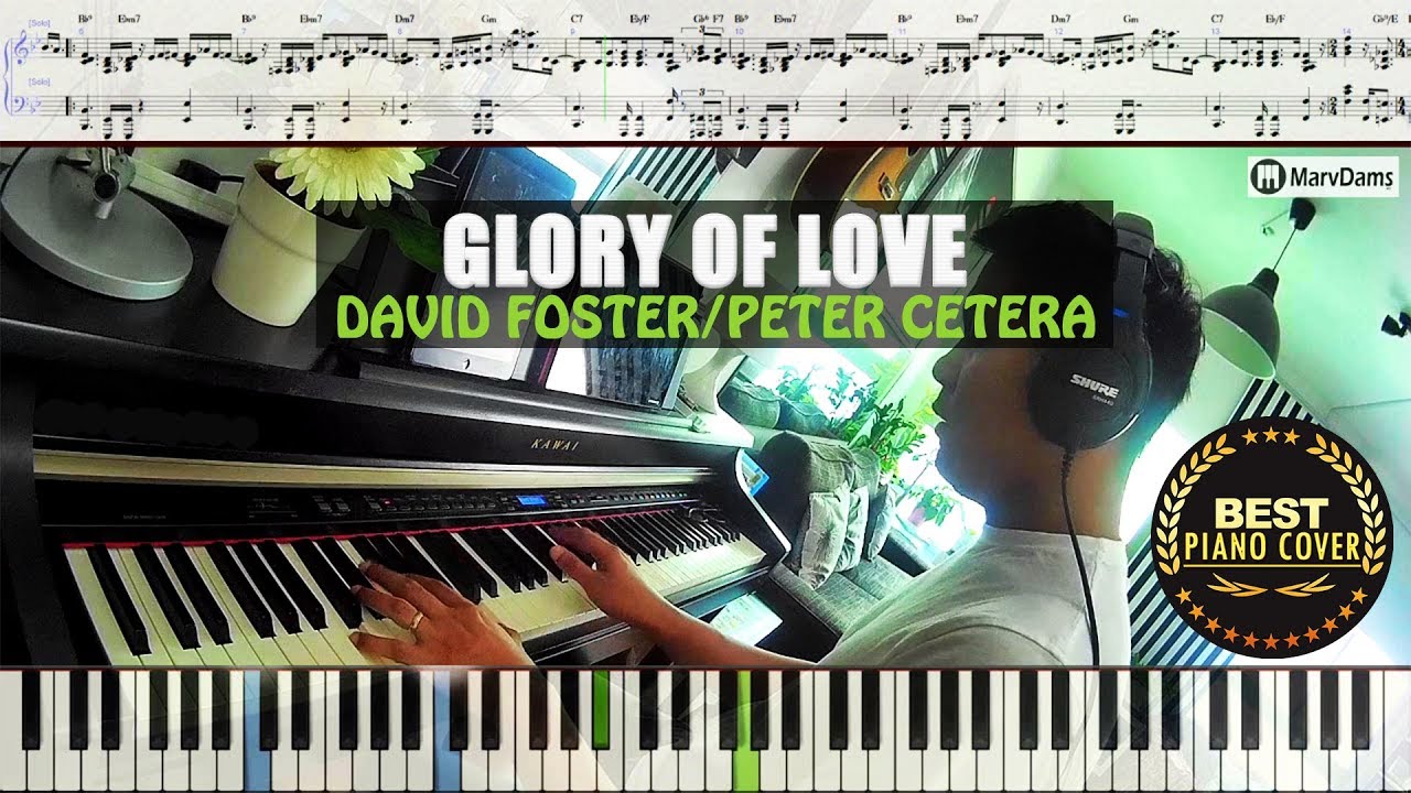 Glory Of Love Peter Cetera Piano Cover Instrumental Tutorial