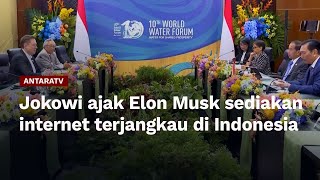 Jokowi ajak Elon Musk sediakan internet terjangkau di Indonesia