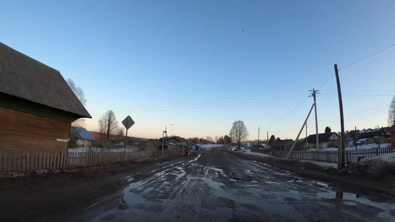 Трасса  Строевское Октябрьский на машине ( 4к )